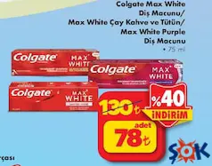 COLGATE DİŞ MACUNU 75 ML fiyat ve kampanya bilgisi